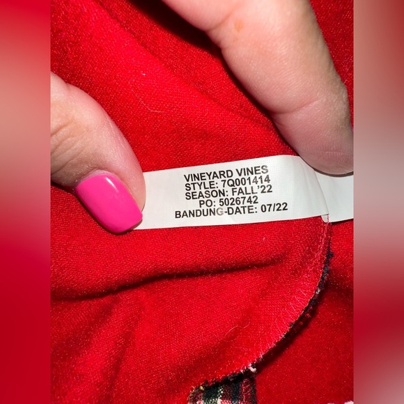 Vineyard Vines Holiday Tartan Plaid Dress Size 12 Red Black Zip Back Cap Sleeve - Picture 4 of 4